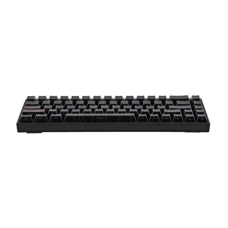 Nacodex x Ajazz NK68 Mixed Light Wired 68-Key Hot-Swappable Mechanical Keyboard (Black Contour) (Red Switch)