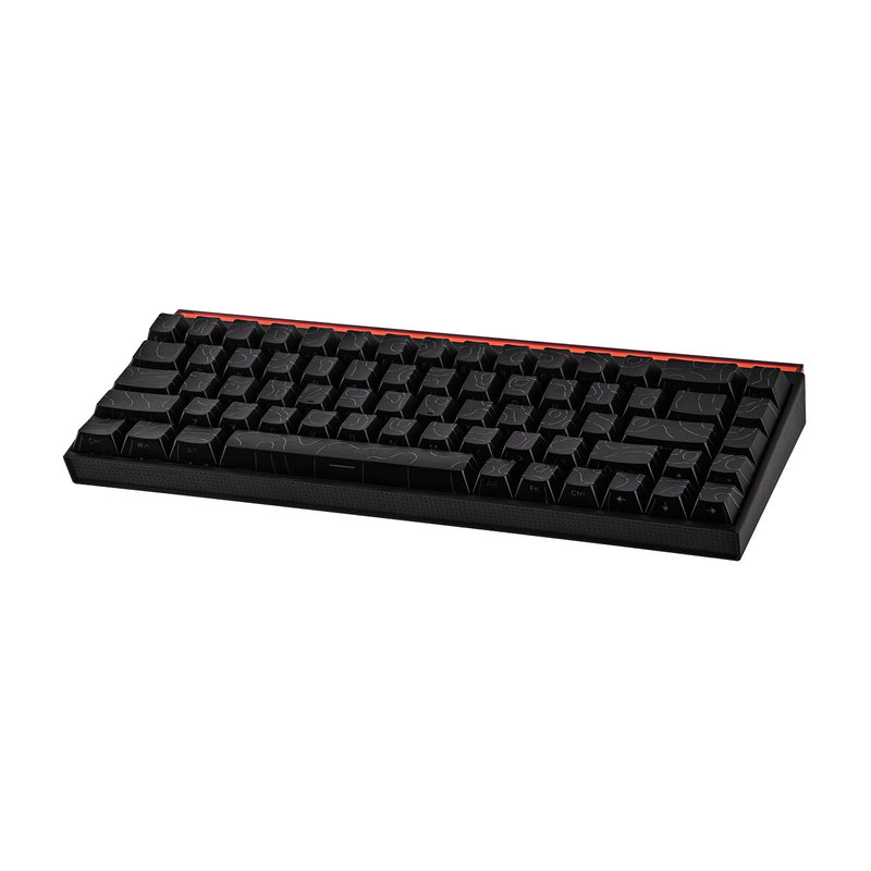 Nacodex x Ajazz NK68 Mixed Light Wired 68-Key Hot-Swappable Mechanical Keyboard (Black Contour) (Red Switch)