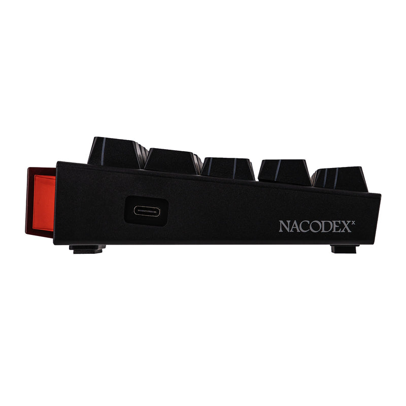 Nacodex x Ajazz NK68 Mixed Light Wired 68-Key Hot-Swappable Mechanical Keyboard (Black Contour) (Red Switch)