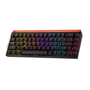 Nacodex x Ajazz NK68 Mixed Light Wired 68-Key Hot-Swappable Mechanical Keyboard (Black Contour) (Red Switch)
