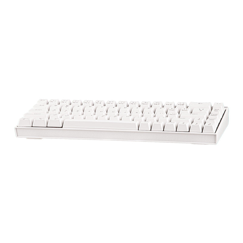 Nacodex x Ajazz NK68 Mixed Light Wired 68-Key Hot-Swappable Mechanical Keyboard (White) (Red Switch)