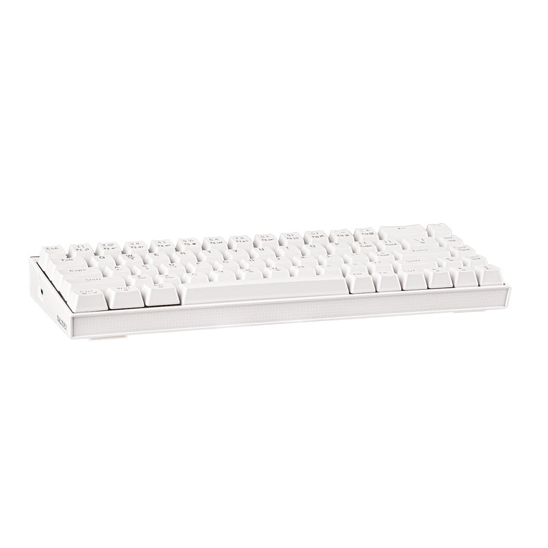Nacodex x Ajazz NK68 Mixed Light Wired 68-Key Hot-Swappable Mechanical Keyboard (White) (Red Switch)