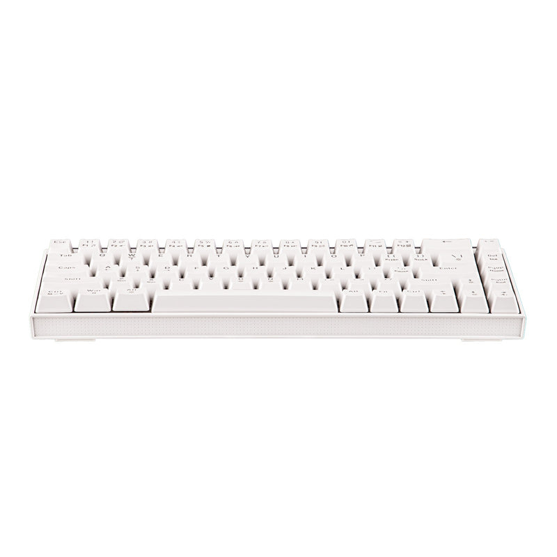 Nacodex x Ajazz NK68 Mixed Light Wired 68-Key Hot-Swappable Mechanical Keyboard (White) (Red Switch)