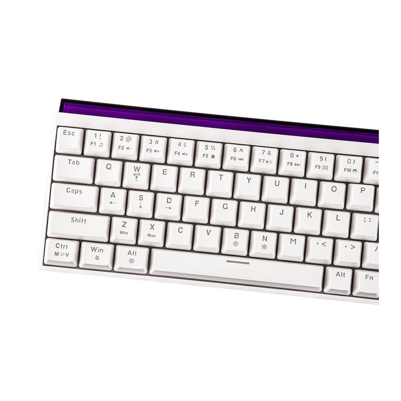Nacodex x Ajazz NK68 Mixed Light Wired 68-Key Hot-Swappable Mechanical Keyboard (White) (Red Switch)