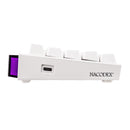 Nacodex x Ajazz NK68 Mixed Light Wired 68-Key Hot-Swappable Mechanical Keyboard (White) (Red Switch)