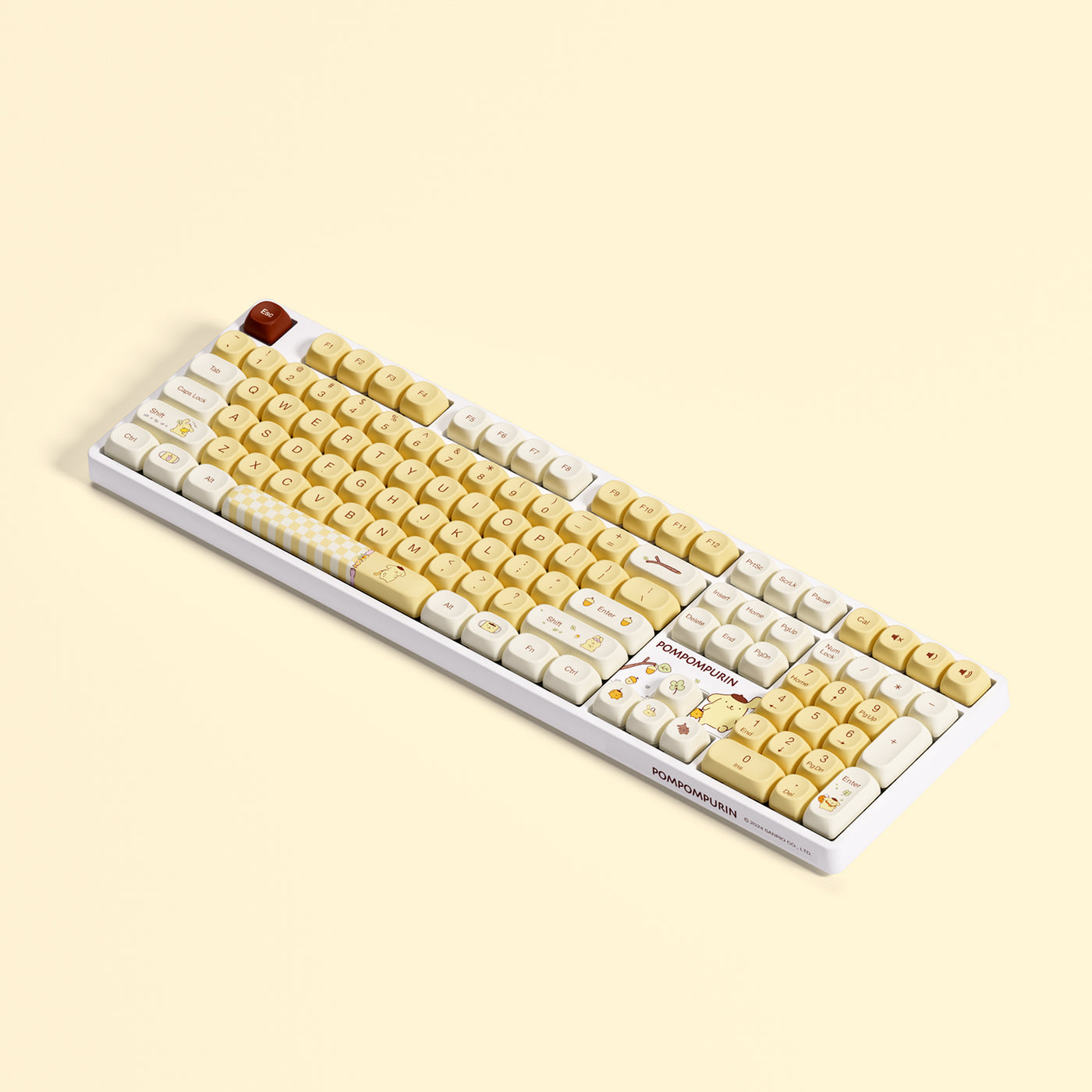 Akko Pompompurin 5108B Plus Multi-Mode RGB Hot-Swappable Mechanical Keyboard (Akko V3 Piano Pro Switch)