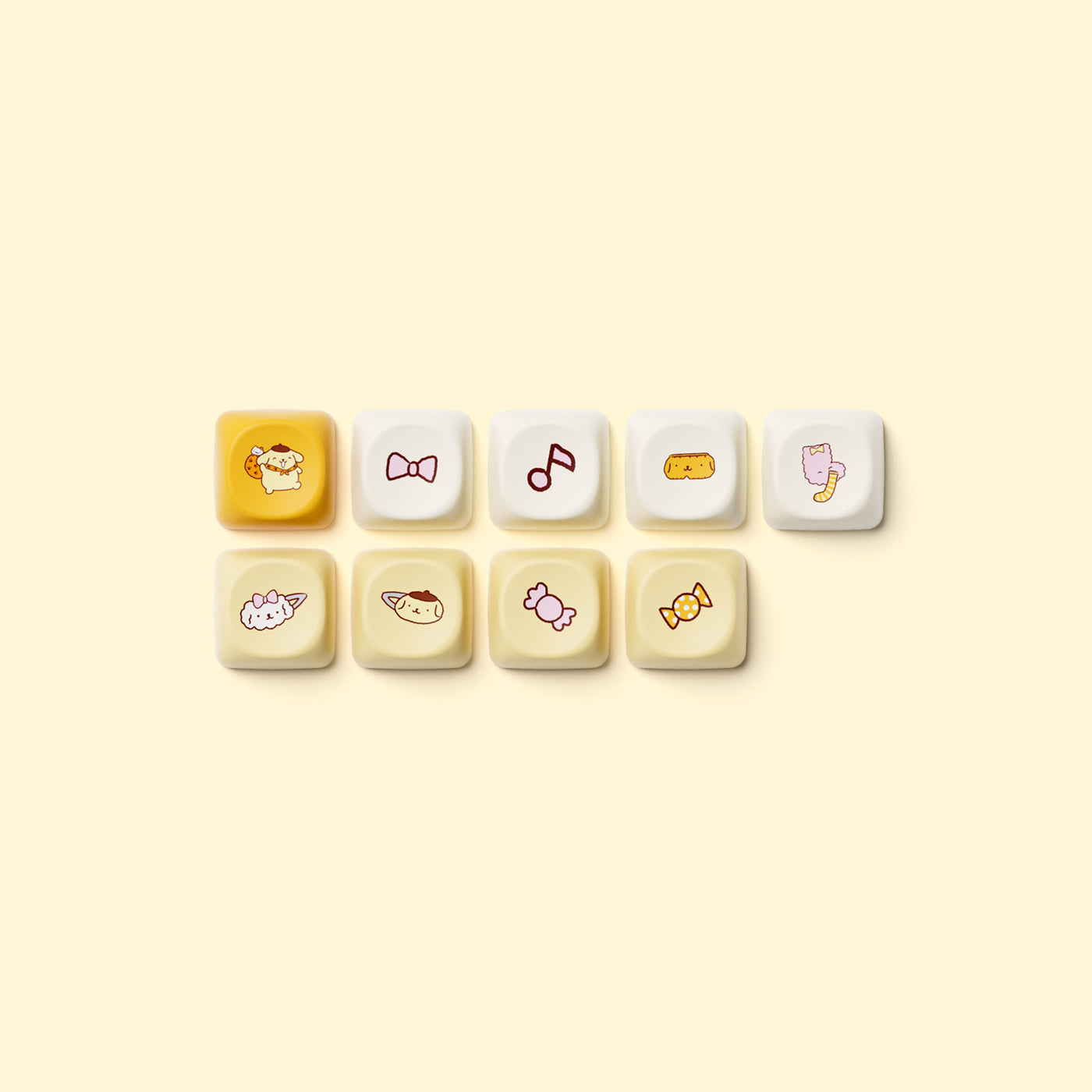 Akko Pompompurin 5108B Plus Multi-Mode RGB Hot-Swappable Mechanical Keyboard (Akko V3 Piano Pro Switch)