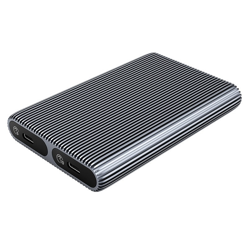 Orico Dual-Bay M.2 NVME + SATA SSD Enclosure (Grey) (AM2C3-2SN)