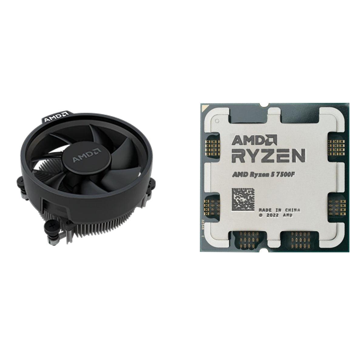 AMD Ryzen 5 7500F 6 Cores 12 Threads 3.9GHz 65W AM5 CPU With Fan