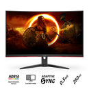 AOC C32G2ZE2/96 31.5" FHD (1920x1080) HDR 250Hz 0.5ms VA 1500R Adaptive-Sync Curved Gaming Monitor