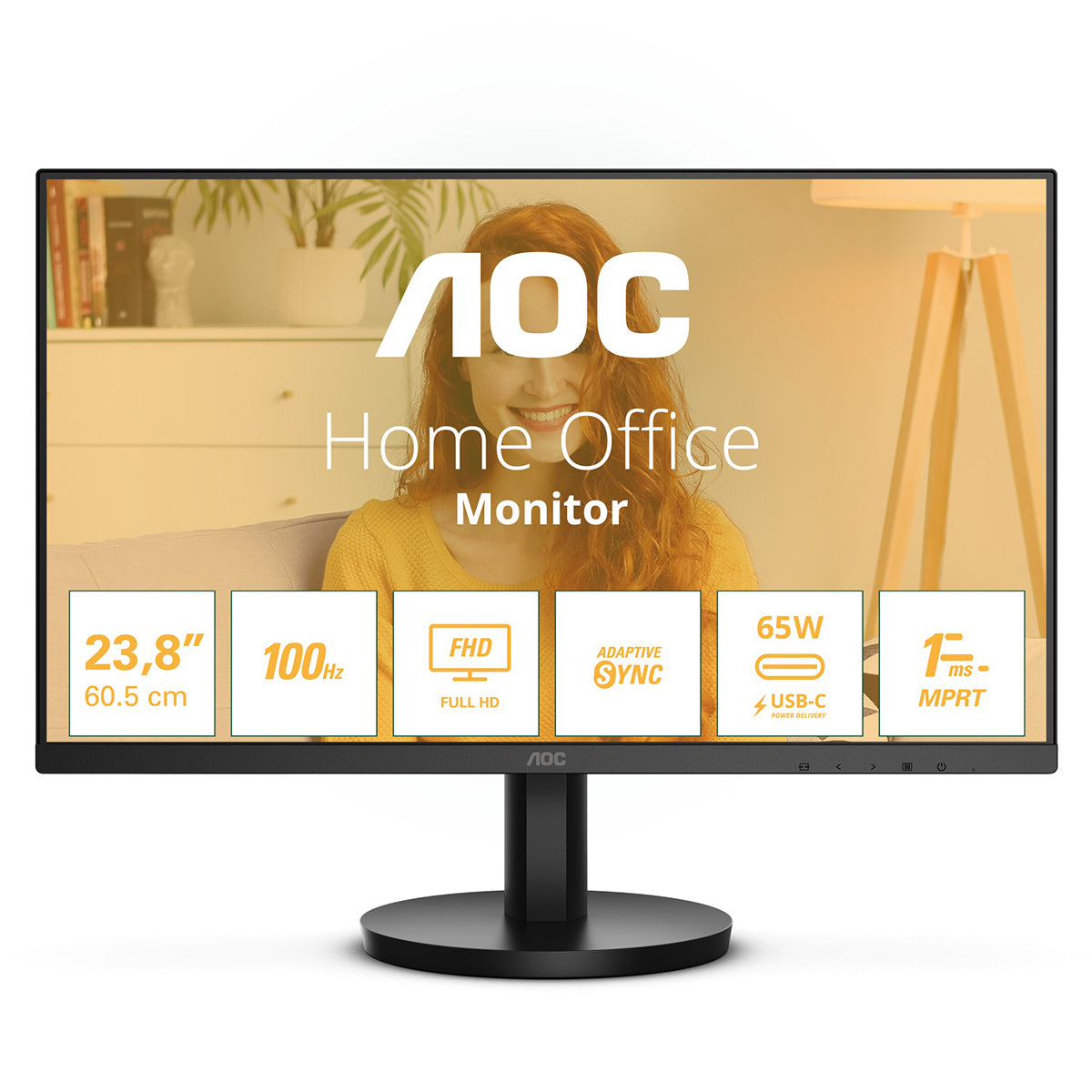 AOC 24B3CA2 23.8" FHD (1920x1080) 100Hz 100ms MPRT IPS Flat Monitor