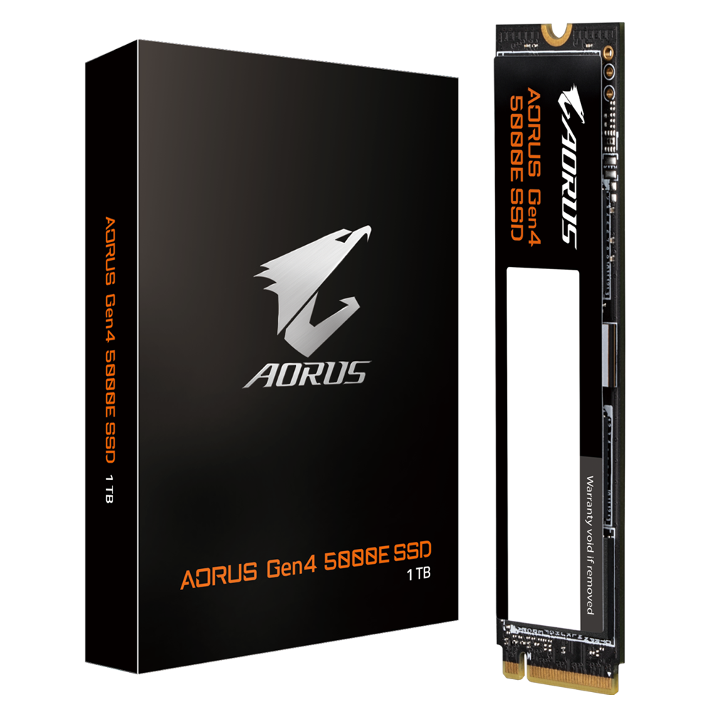 Gigabyte Aorus 1TB Gen4 5000E NVME M.2 PCIE X4 SSD (AG450E1024-G)