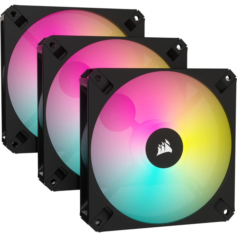 Corsair iCUE AR120 Digital RGB 120mm PWM Fan (Black) (Triple Pack)