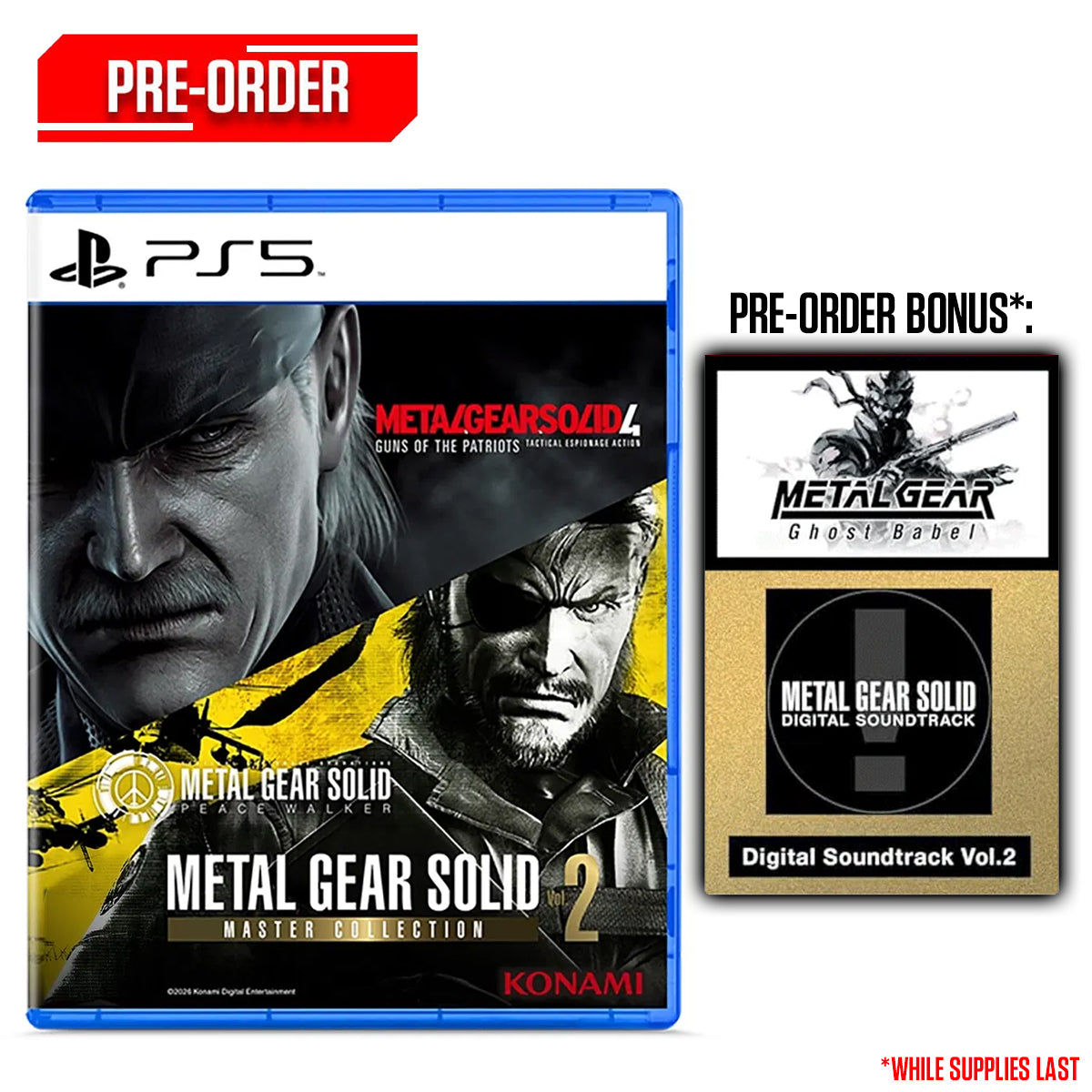 PS5 Metal Gear Solid: Master Collection Vol. 2 Pre-Order Downpayment