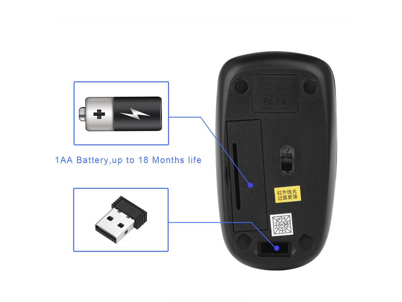 E-Yooso E-1070 Wireless Optical Mouse (Black)