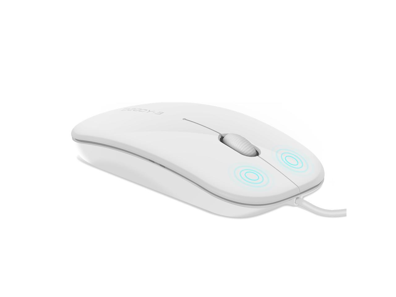 E-Yooso V-3000 Wired Optical Mouse (White)