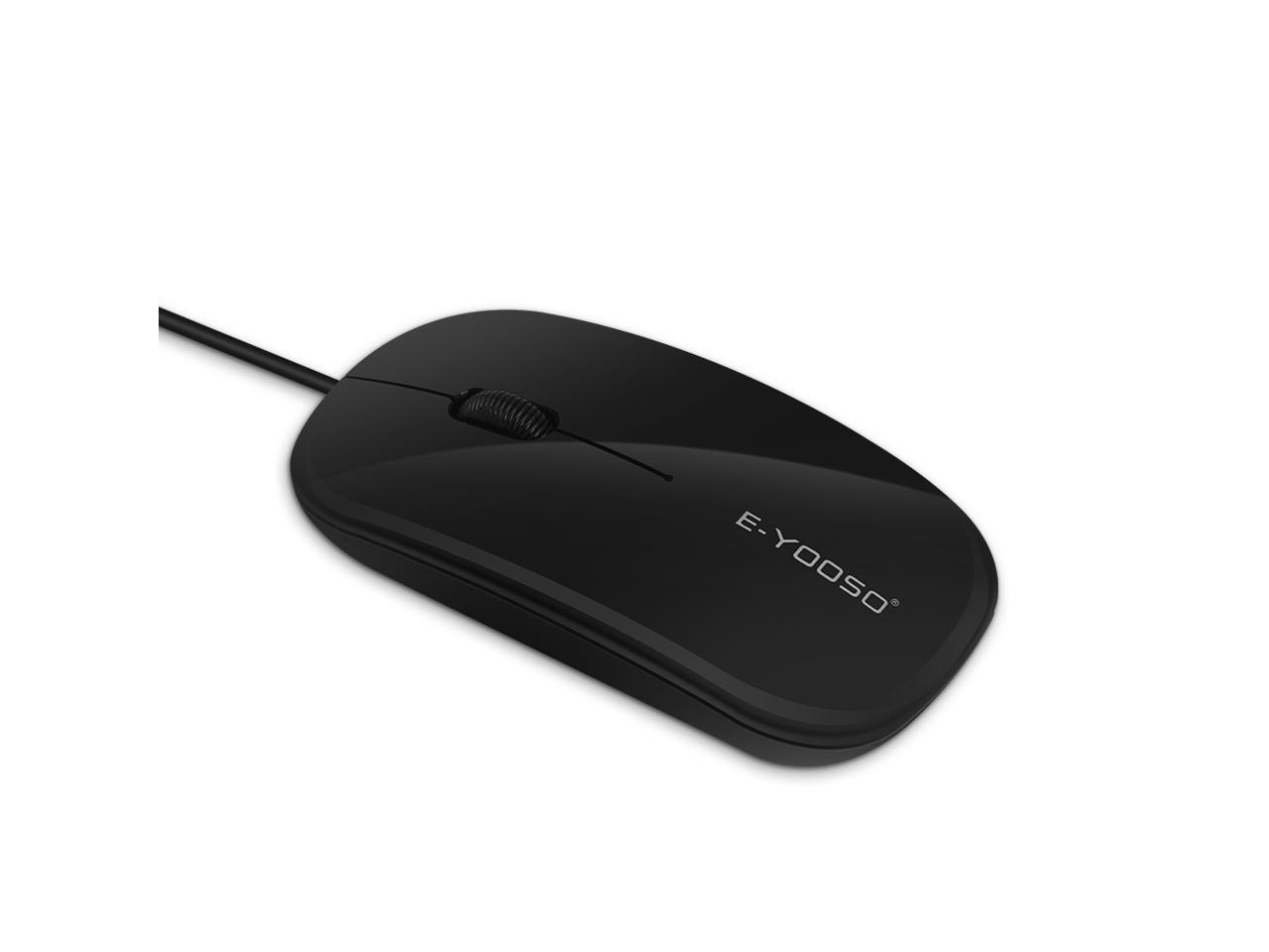 E-Yooso V-3000 Wired Optical Mouse (Black)