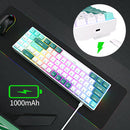 Royal Kludge RK71 Tri-Mode RGB 71 Keys Hot Swappable Mechanical Keyboard Camp Green