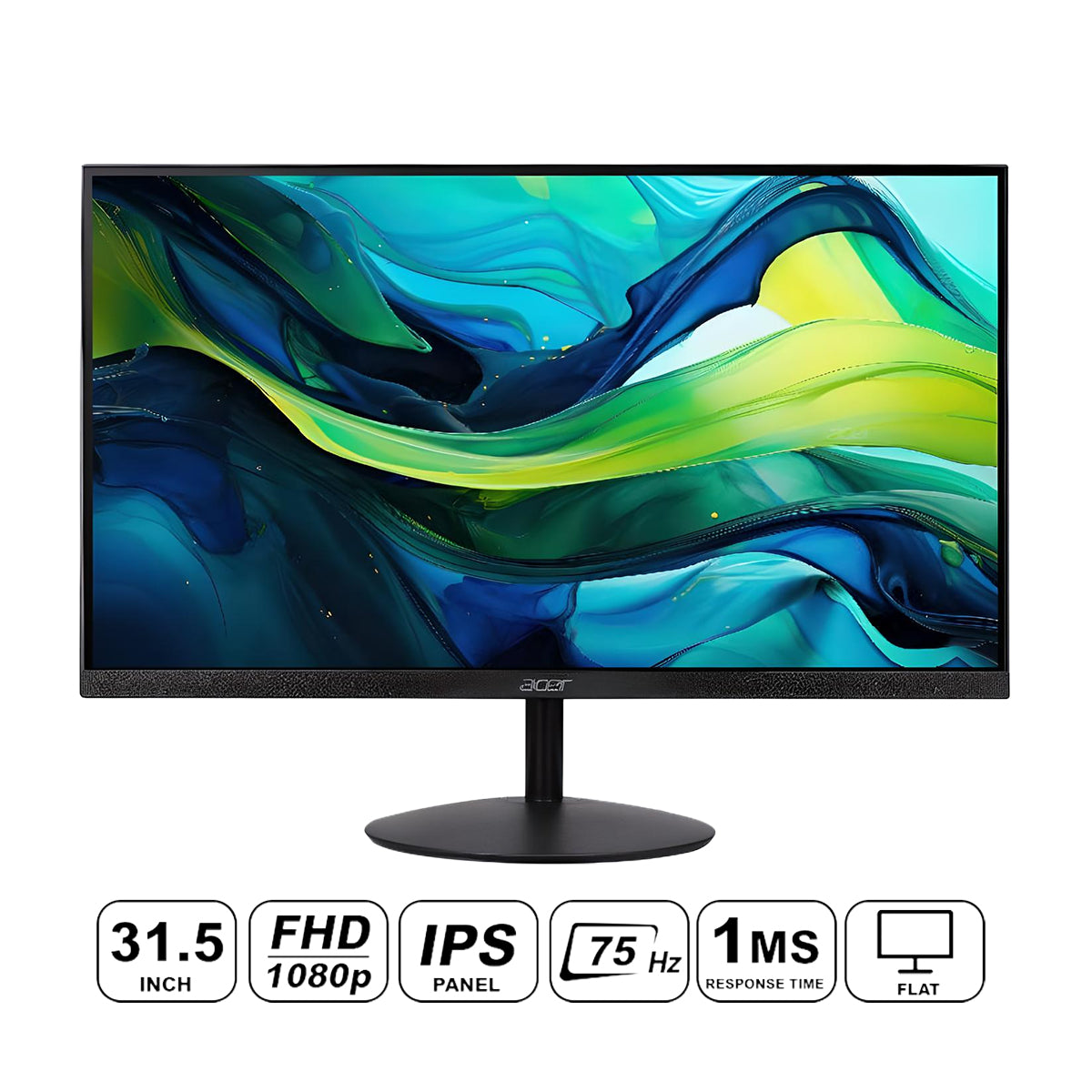 Acer SA322QA 31,5 Zoll Monitor – Full HD IPS, 75 Hz, AMD FreeSync, Für Büro & Gaming