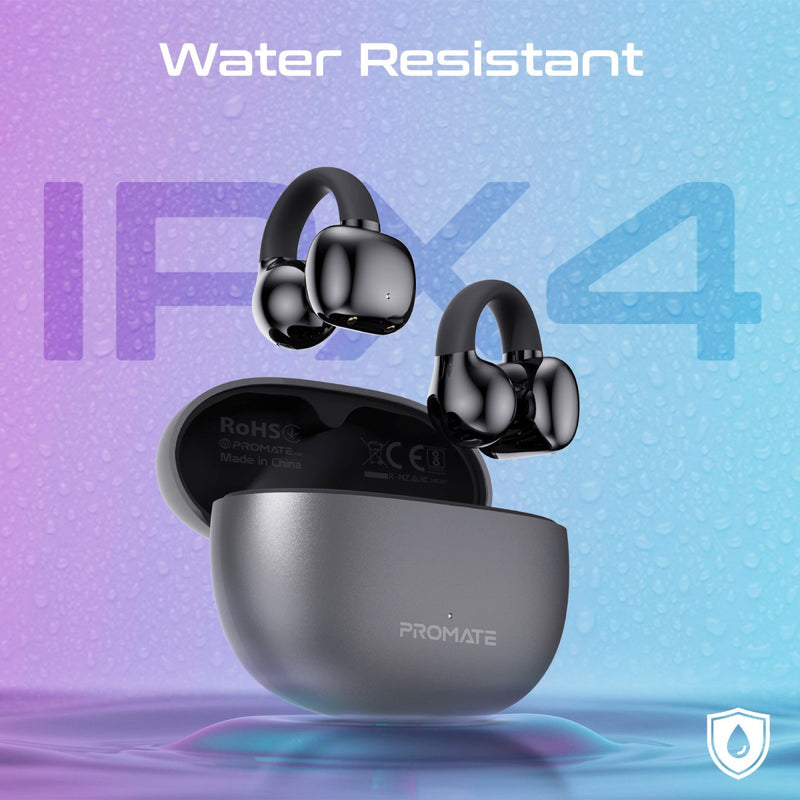 Promate AirClip AudioFit Open Ear Clip on TWS Earbuds with IntelliTouch | DataBlitz