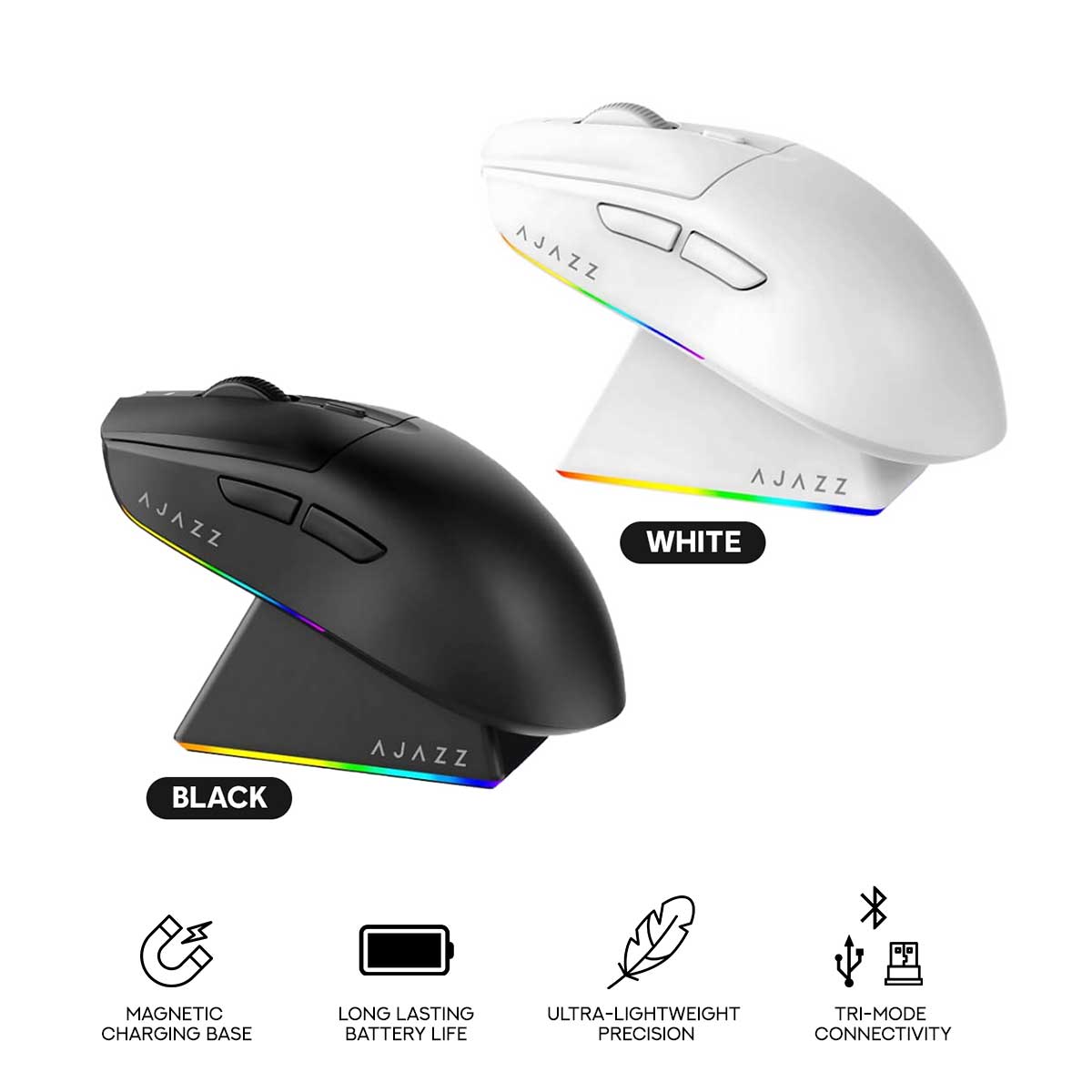 Ajazz AJ139 V2 MC Tri-Mode Gaming Mouse