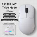 Ajazz AJ159P MC Tri-Mode Gaming Mouse (Black, White)