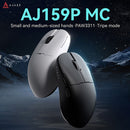 Ajazz AJ159P MC Tri-Mode Gaming Mouse (Black, White)