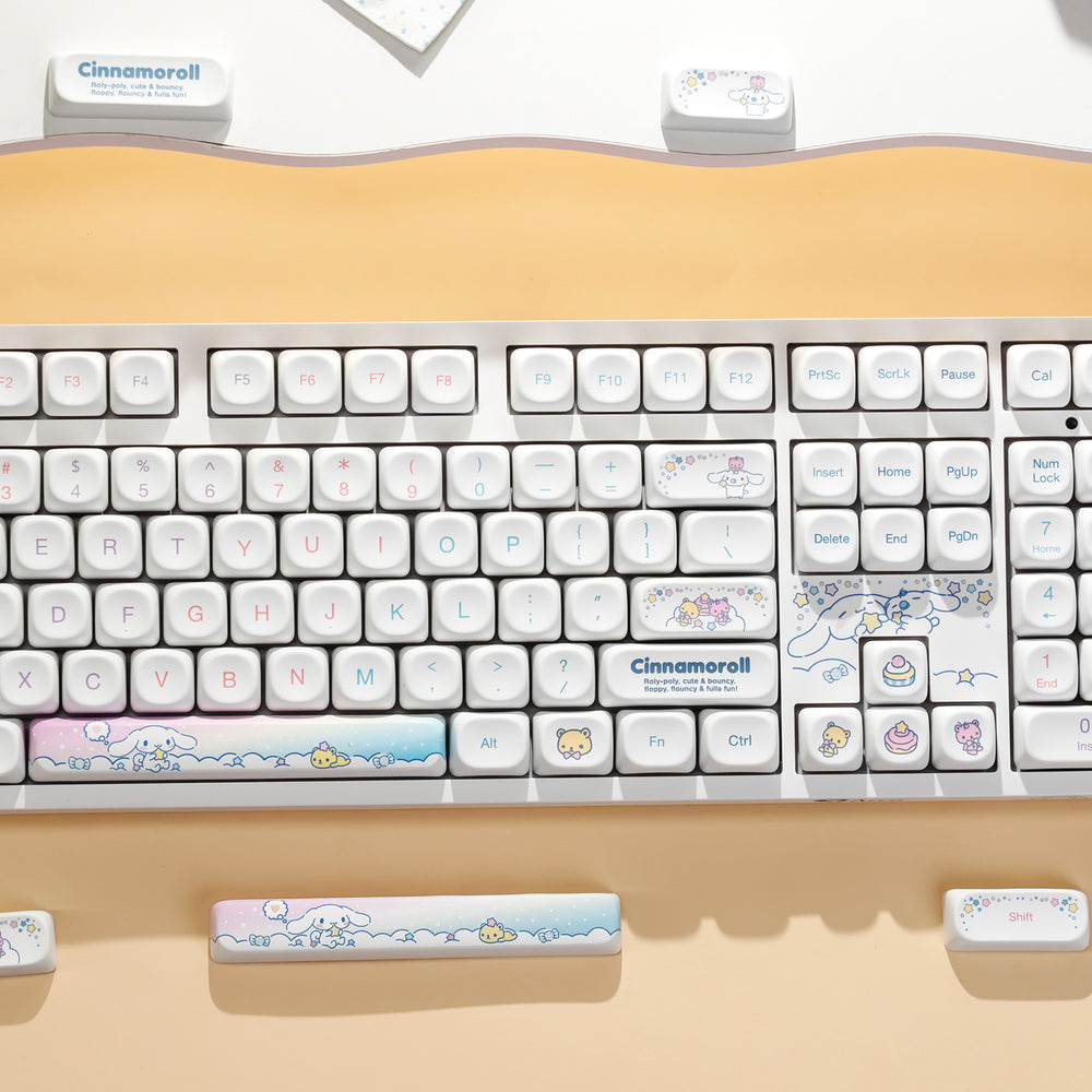 Akko Cinnamoroll 3108 V3 Wired Mechanical Keyboard (Akko Frost Pink Switch)