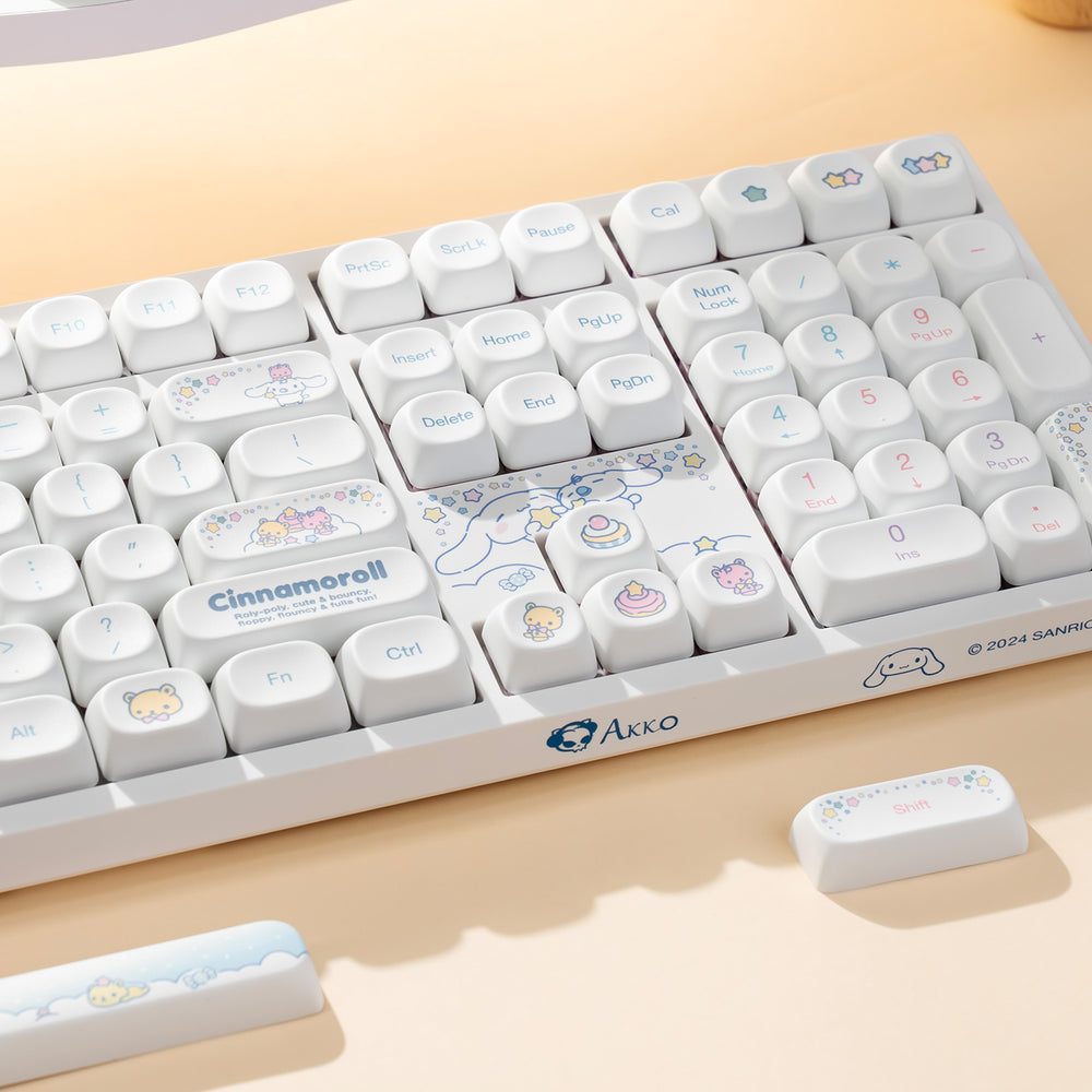 Akko Cinnamoroll 3108 V3 Wired Mechanical Keyboard (Akko Frost Pink Switch)