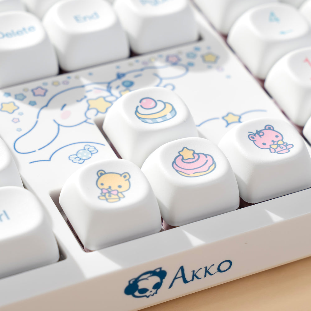 Akko Cinnamoroll 3108 V3 Wired Mechanical Keyboard (Akko Frost Pink Switch)
