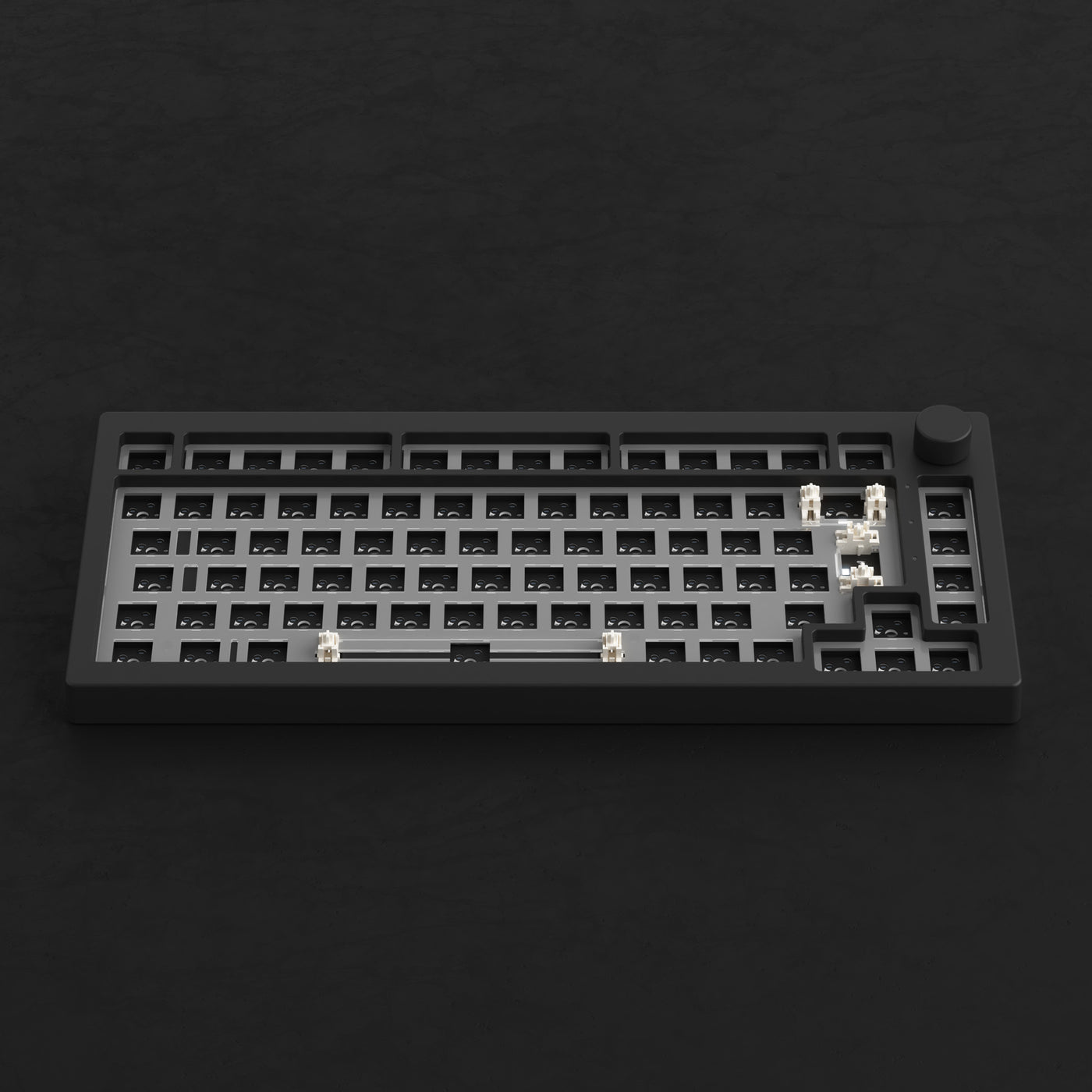 Akko 5075B VIA Barebone DIY Kit Multi-Mode RGB Hot-Swappable Mechanical Keyboard (Dark Night)