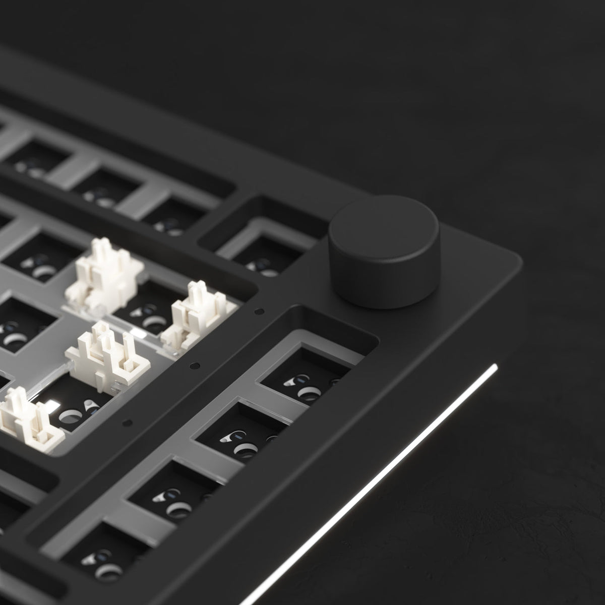 Akko 5075B VIA Barebone DIY Kit Multi-Mode RGB Hot-Swappable Mechanical Keyboard (Dark Night)