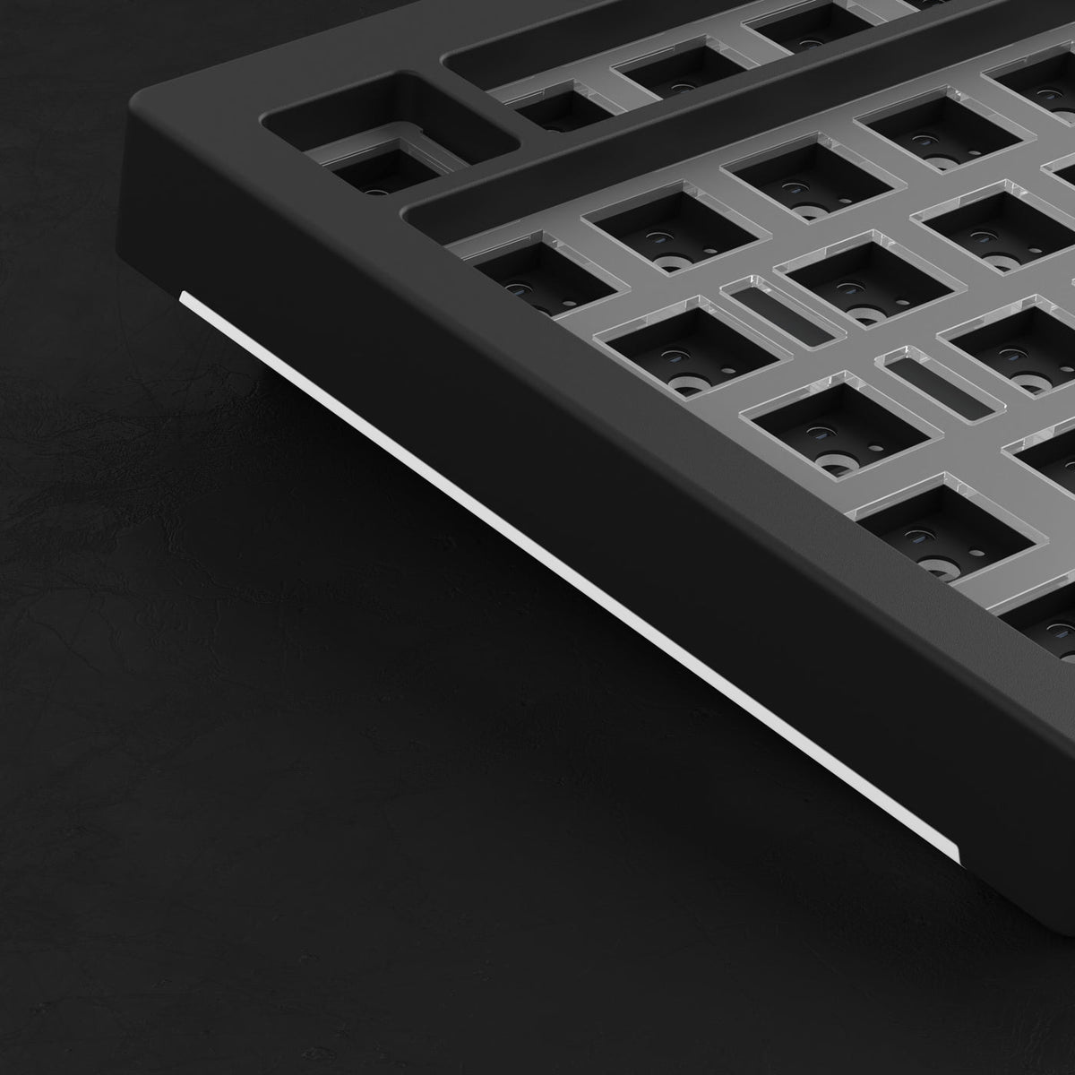 Akko 5075B VIA Barebone DIY Kit Multi-Mode RGB Hot-Swappable Mechanical Keyboard (Dark Night)