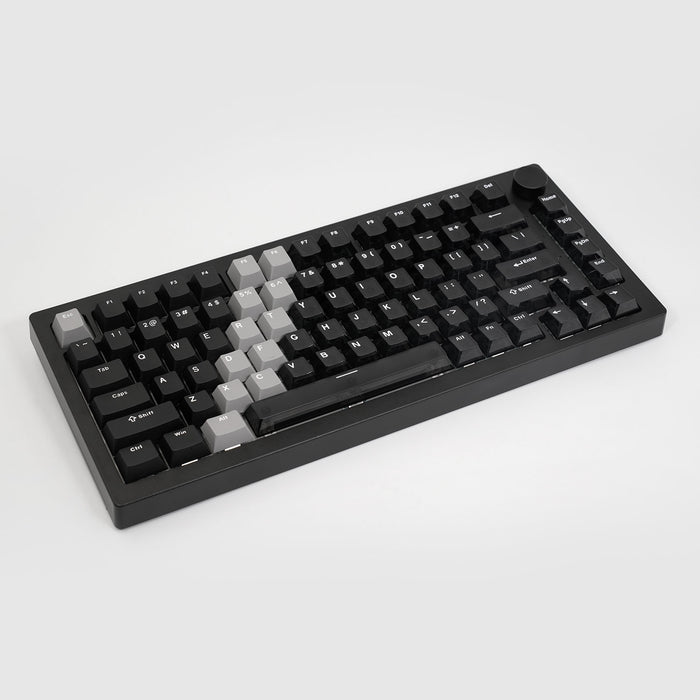 Akko 5075 V3 Wired ARGB Hot-Swappable Magnetic Keyboard (Gradient Hybrid Black Transparent) 