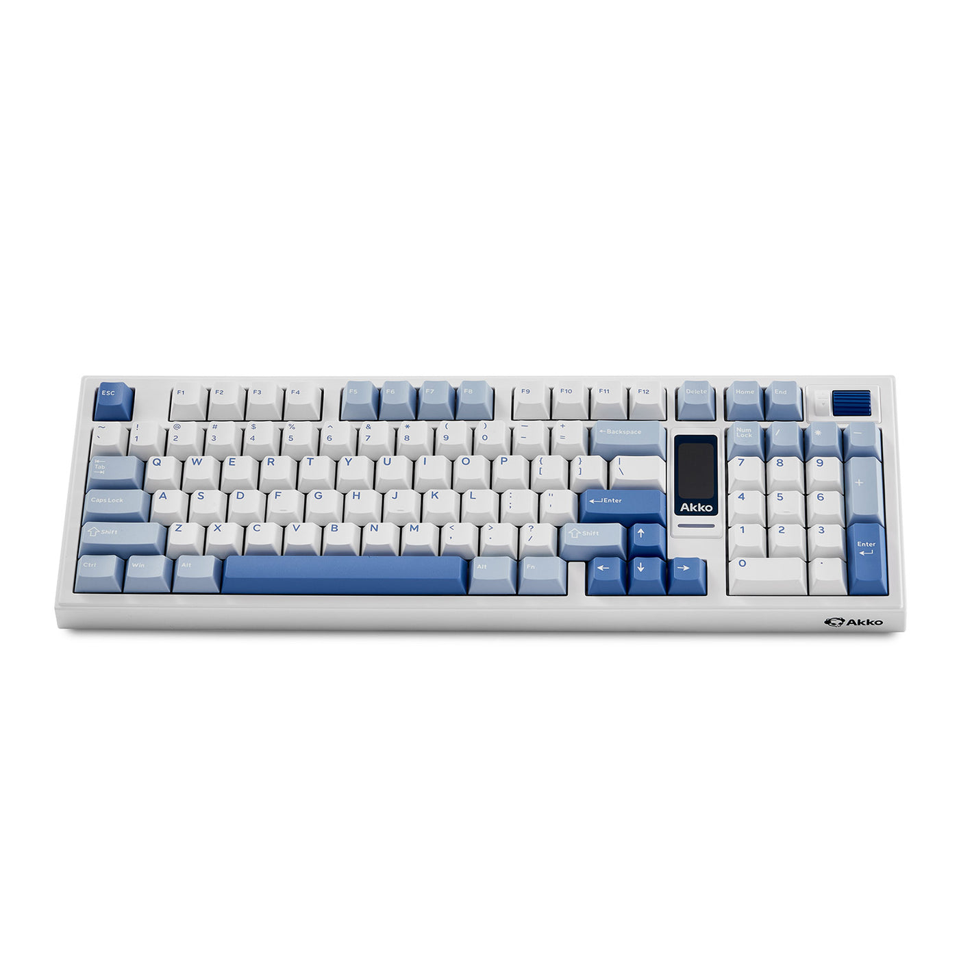 Akko 5098B Glacier Multi-Mode RGB Hot-Swappable Mechanical Keyboard with 1.47" TFT Screen