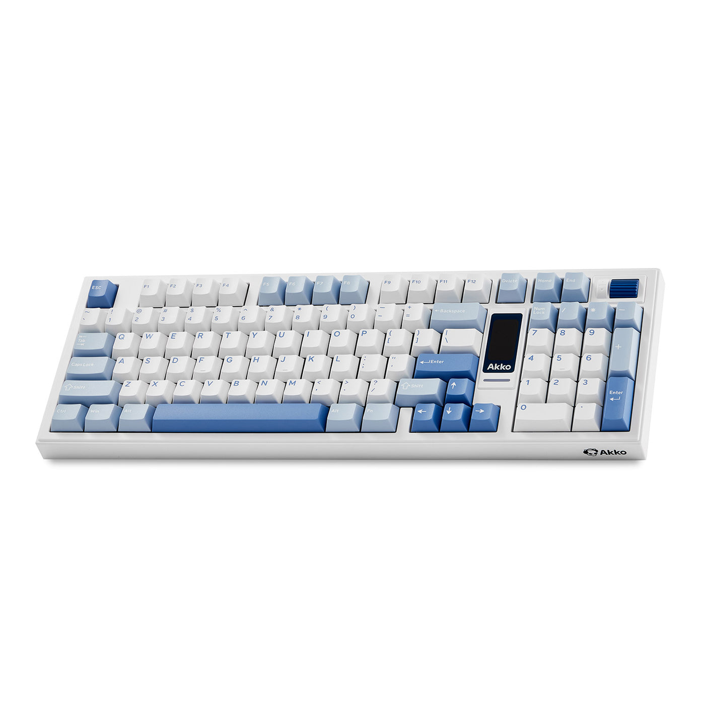 Akko 5098B Glacier Multi-Mode RGB Hot-Swappable Mechanical Keyboard with 1.47" TFT Screen