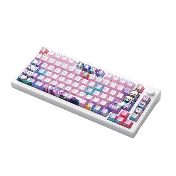 Akko 7TH Anniversary MOD007 PC RGB Hot-Swappable Mechanical Keyboard (Akko Cream Yellow Magnetic Switch)