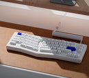 Akko ACR Pro Alice Plus Spray Painted Acrylic White Pre-Assembled Version RGB Mechanical Keyboard Hot-Swappable Gasket Mount (Akko Silver Switches)