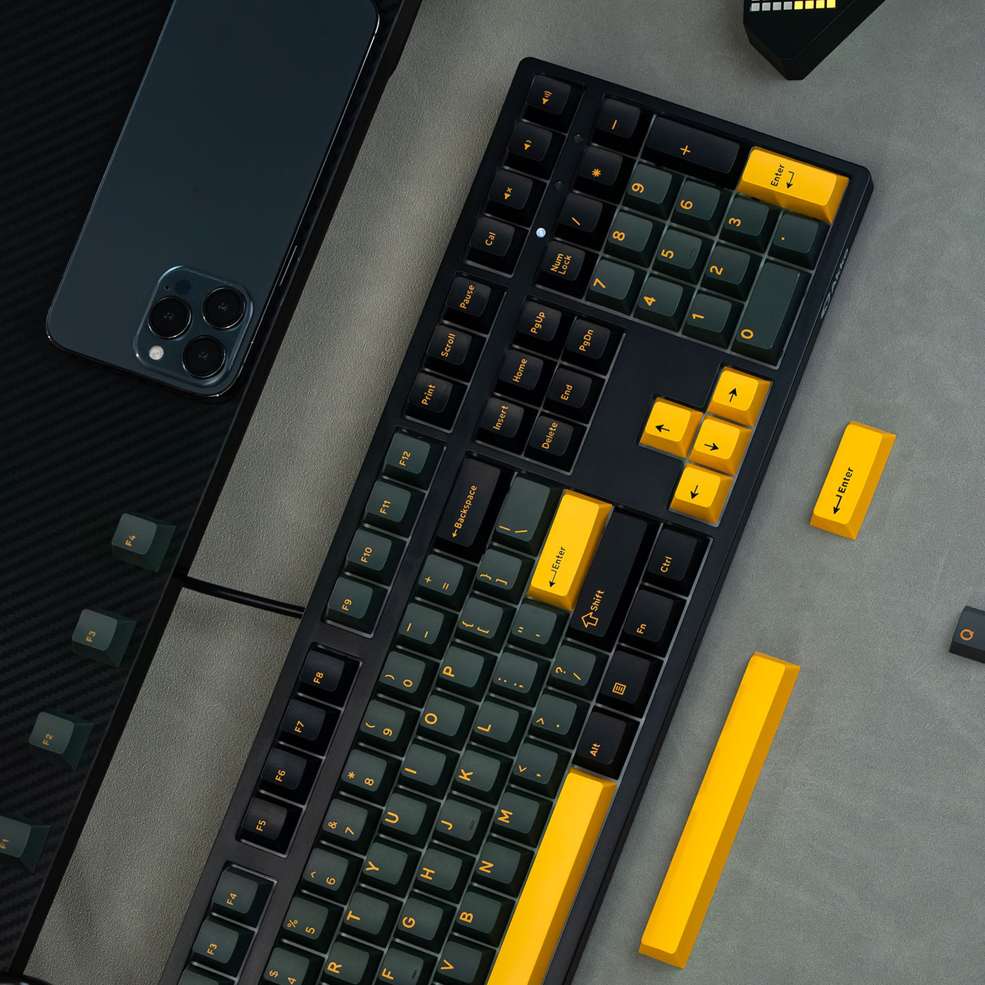 Akko Black & Gold 3108RF V3 Dual-Mode Mechanical Keyboard (Akko Frost Pink Switch)