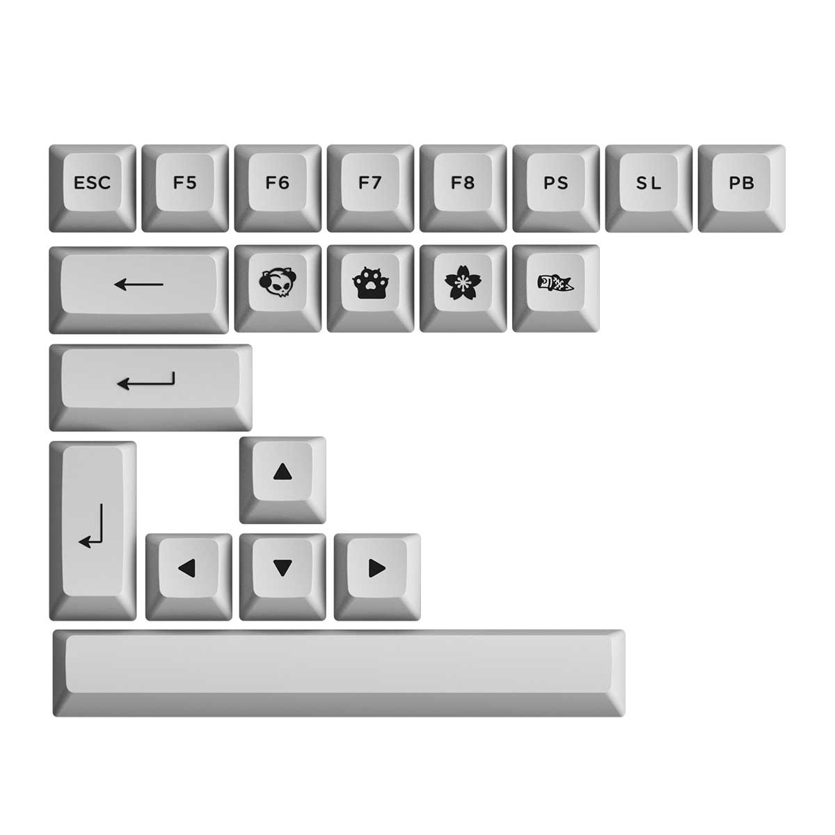 Akko Black & Silver 5075B Plus Multi-Modes RGB Hot-Swappable Mechanical Keyboard