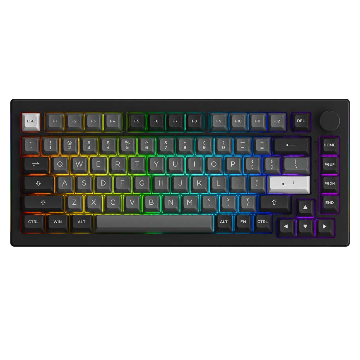 Akko Black & Silver 5075B Plus Multi-Modes RGB Hot-Swappable Mechanical Keyboard