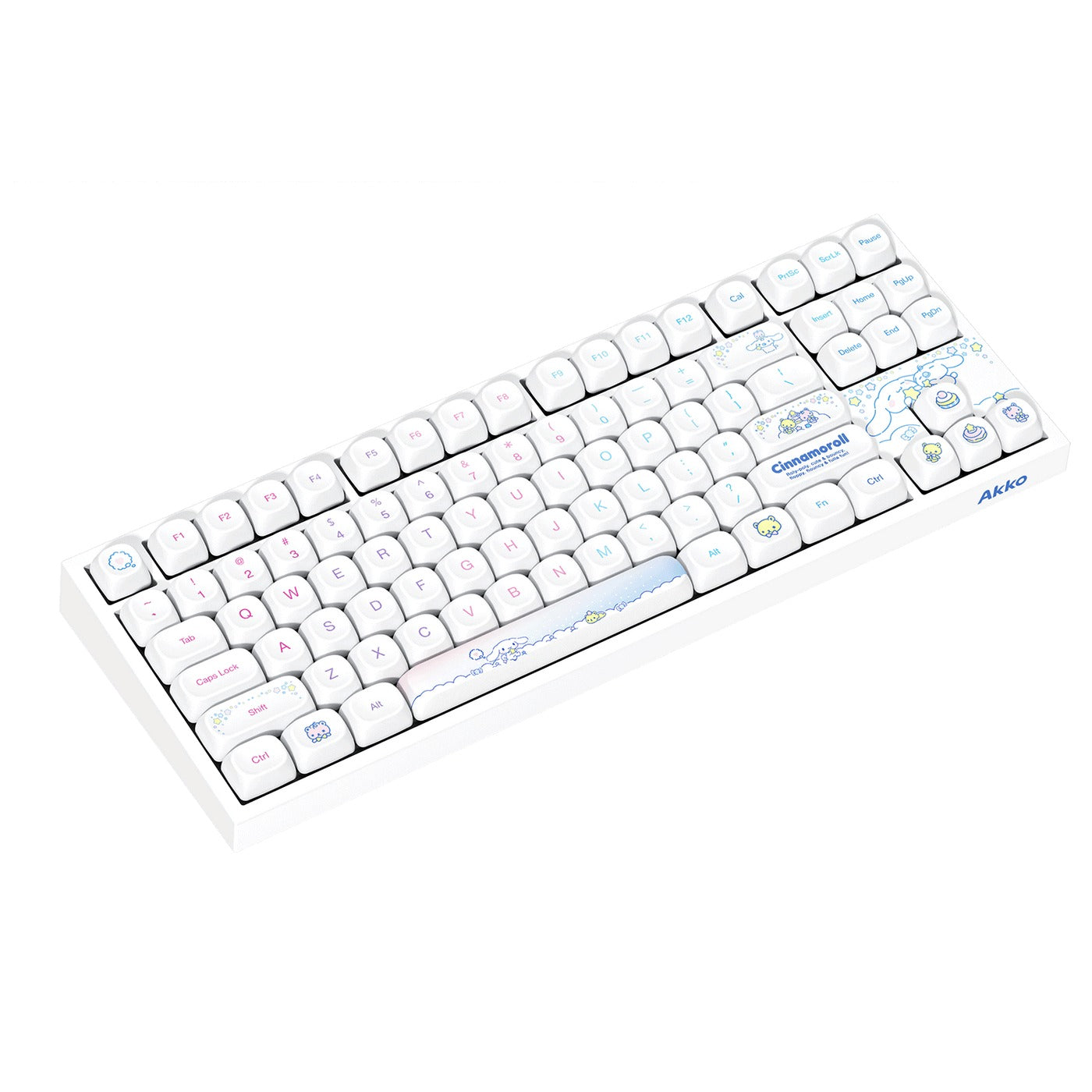 Akko Cinnamoroll 5087 V5 Multi-Mode RGB Hot-Swappable Mechanical Keyboard (Akko V3 Piano Pro Switch)