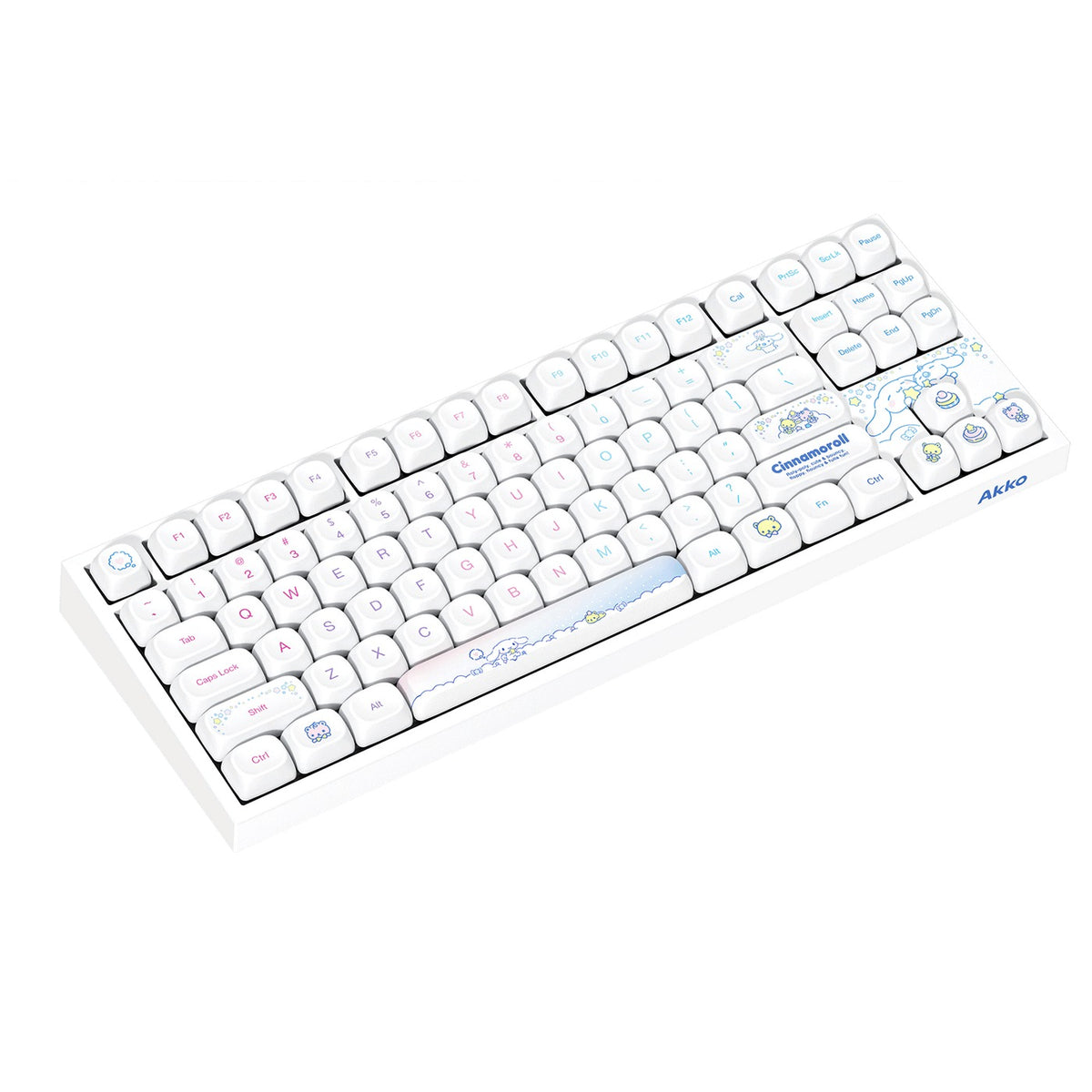Akko Cinnamoroll 5087 V5 Multi-Mode RGB Hot-Swappable Mechanical Keyboard (Akko V3 Piano Pro Switch)