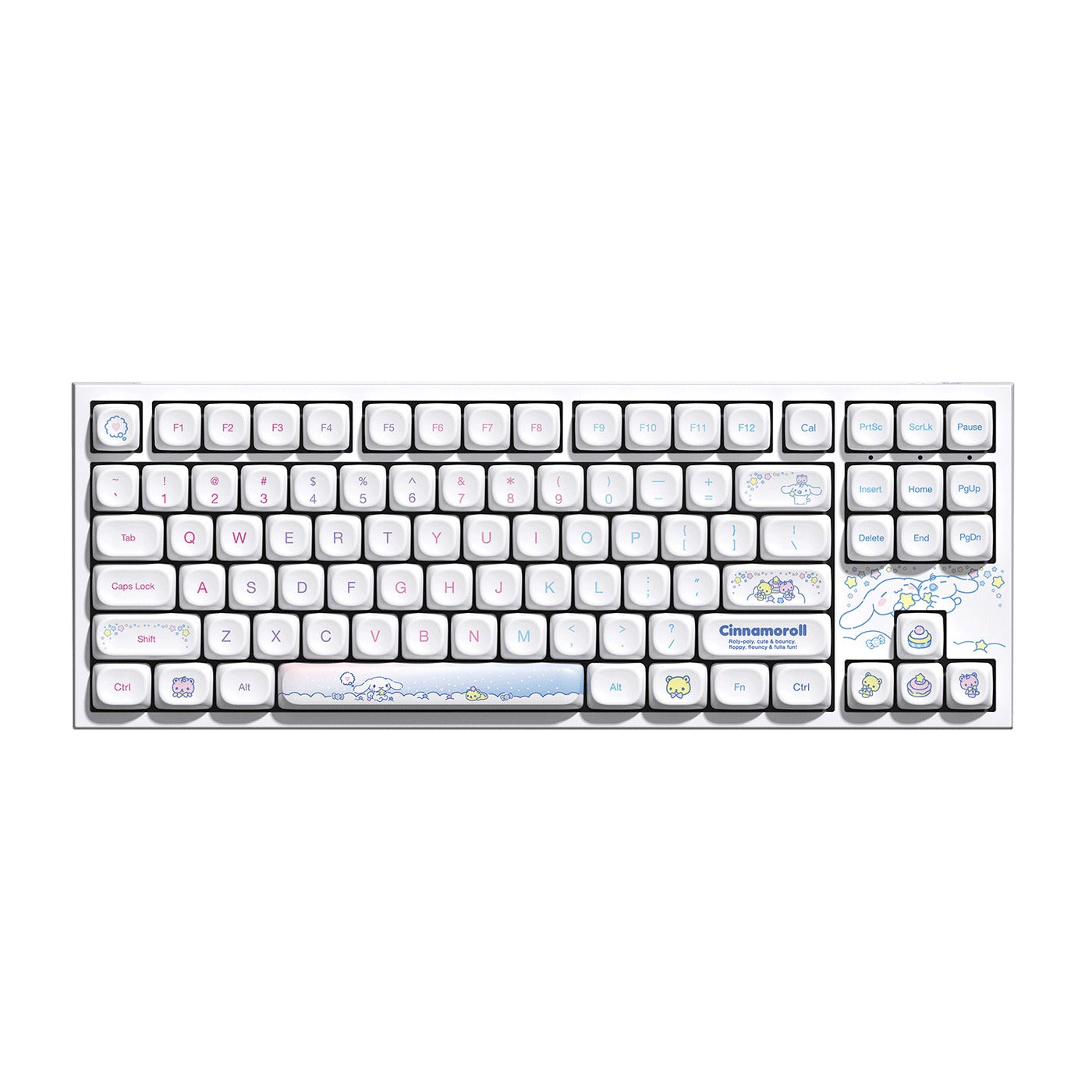 Akko Cinnamoroll 5087 V5 Multi-Mode RGB Hot-Swappable Mechanical Keyboard (Akko V3 Piano Pro Switch)