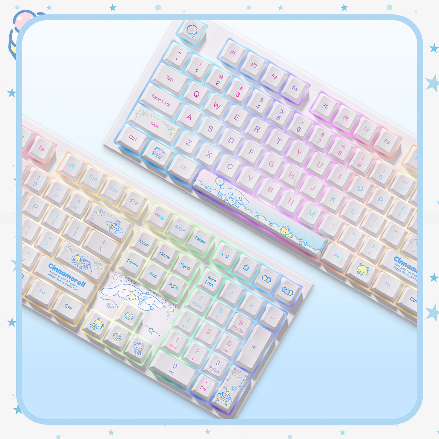 Akko Cinnamoroll 5108 V5 Multi-Mode RGB Hot-Swappable Mechanical Keyboard