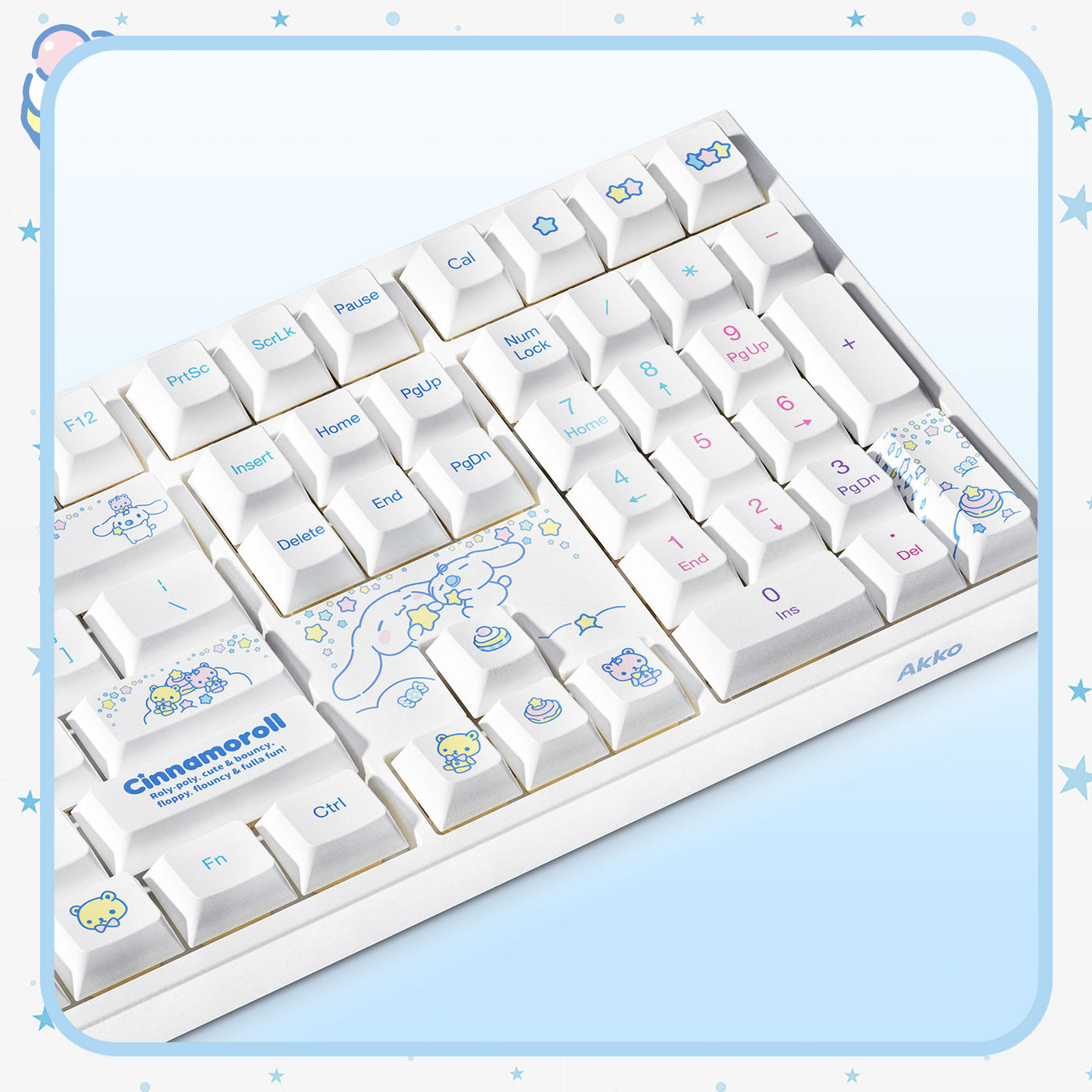 Akko Cinnamoroll 5108 V5 Multi-Mode RGB Hot-Swappable Mechanical Keyboard