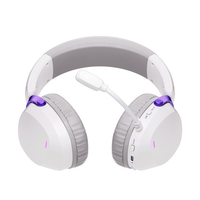Akko GH300 Tri-Mode Gaming Headset with Microphone (Black, White)