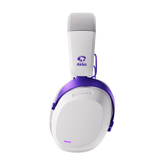 Akko GH300 Tri-Mode Gaming Headset with Microphone (Black, White)
