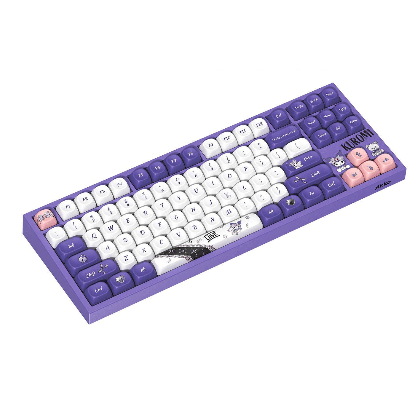 Akko Kuromi 5087 V5 Multi-Mode RGB Hot-Swappable Mechanical Keyboard (Akko V3 Piano Pro Switch)