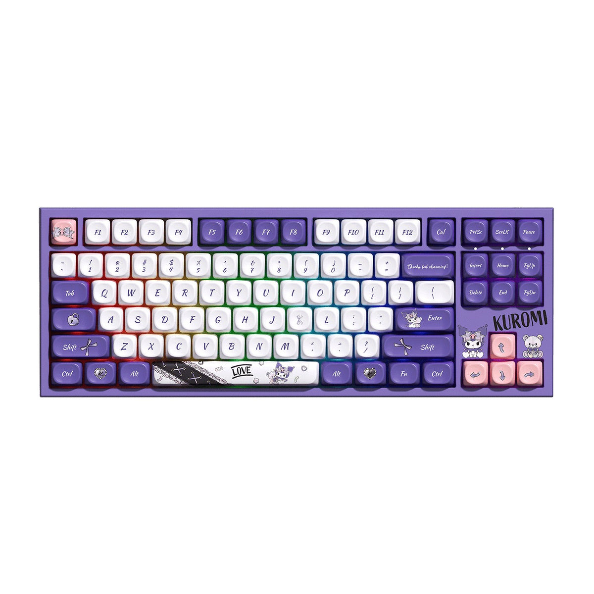 Akko Kuromi 5087 V5 Multi-Mode RGB Hot-Swappable Mechanical Keyboard (Akko V3 Piano Pro Switch)